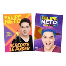 Kit 2 Livros Felipe Neto Um Dos Maiores Youtuber Do Mundo