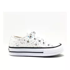 Zapatilla Nena Estrellas Brillo Cordones Fw 509 27/34