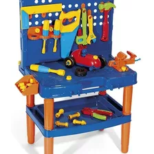 Bancada De Ferramentas Brinquedo Infantil Didático Maleta 