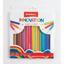Lápices De Colores Innovation Largo X 24 Simball 29924