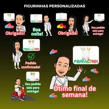 Figurinhas Personalizadas Para Whatsapp (20 Un)