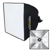 Softbox 40x40 Iluminador Tudoprafoto Soquete E27 C/ Difusor