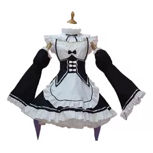 Cosplay Re Zero Ram Rem Sob Encomenda Roupa E Acessórios