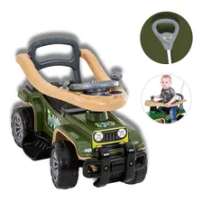 Carrinho Infantil De Passeio Com Haste Empurradora Jeep Jip