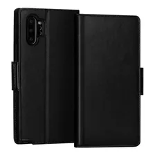 Funda Con Ranuras Para Samsung Galaxy Note 10 Plus - Negro