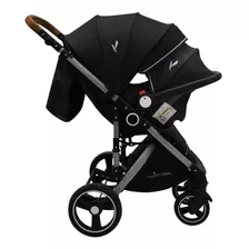 Premium Baby Travel System Tuts Pro De Paseo - Negro - Plateado