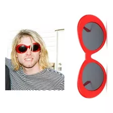Gafas De Sol Rojas Ovaladas Vintage-kurt Cobain