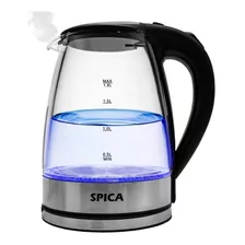 Jarra Pava Electrica Spica Sp-940 Vidrio Luz Mate Cafe Te Color Transparente