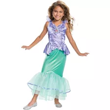 Disfraz Princesa Disney Ariel Niñas 3 A 8 Años Nuevo
