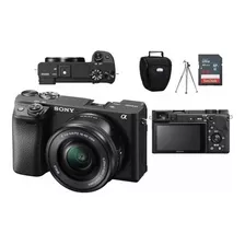 Sony A6400 16-50mm Oss + Bolsa + Tripé + Cartão 64gb Nf