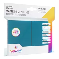 Gamegenic: Matte Prime Sleeves (azul) 100 Unidades 64 X 89mm