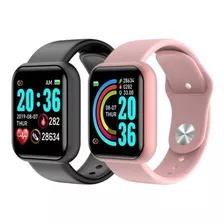 Kit 2 Relogios Inteligente Smartwatch D20 Y68 Bluetooth 