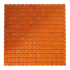 Pastilhas De Vidro Jatobá Vc0003 Decorativas Laranja 10 Pçs