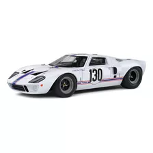 Miniatura Ford Gt40 Mk1 Targa Florio 1967 Branco 1:18 Solido