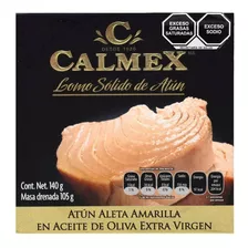 Lomo De Atún En Aceite De Oliva Calmex 16 Pz De 140 Gr C/u