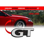 Emblema Para Cajuela Ford Mustang Gt Rojo