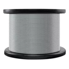 Piola O Cable De Acero 5 Mm Rollo 100 Mts Galvanizado