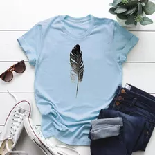 Playera O Camiseta Nuevo Modelo Tendencia Pluma Ave