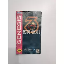 Manual Mortal Kombat 3 Sega Genesis Original