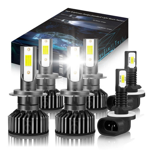 Kit De Faros Led 8000lm 70w Luz Alta/baja Para Para Kia