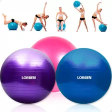 Bola Suiça Pilates 65cm Com Bomba Yoga Abdominais 150kg Cor Rosa