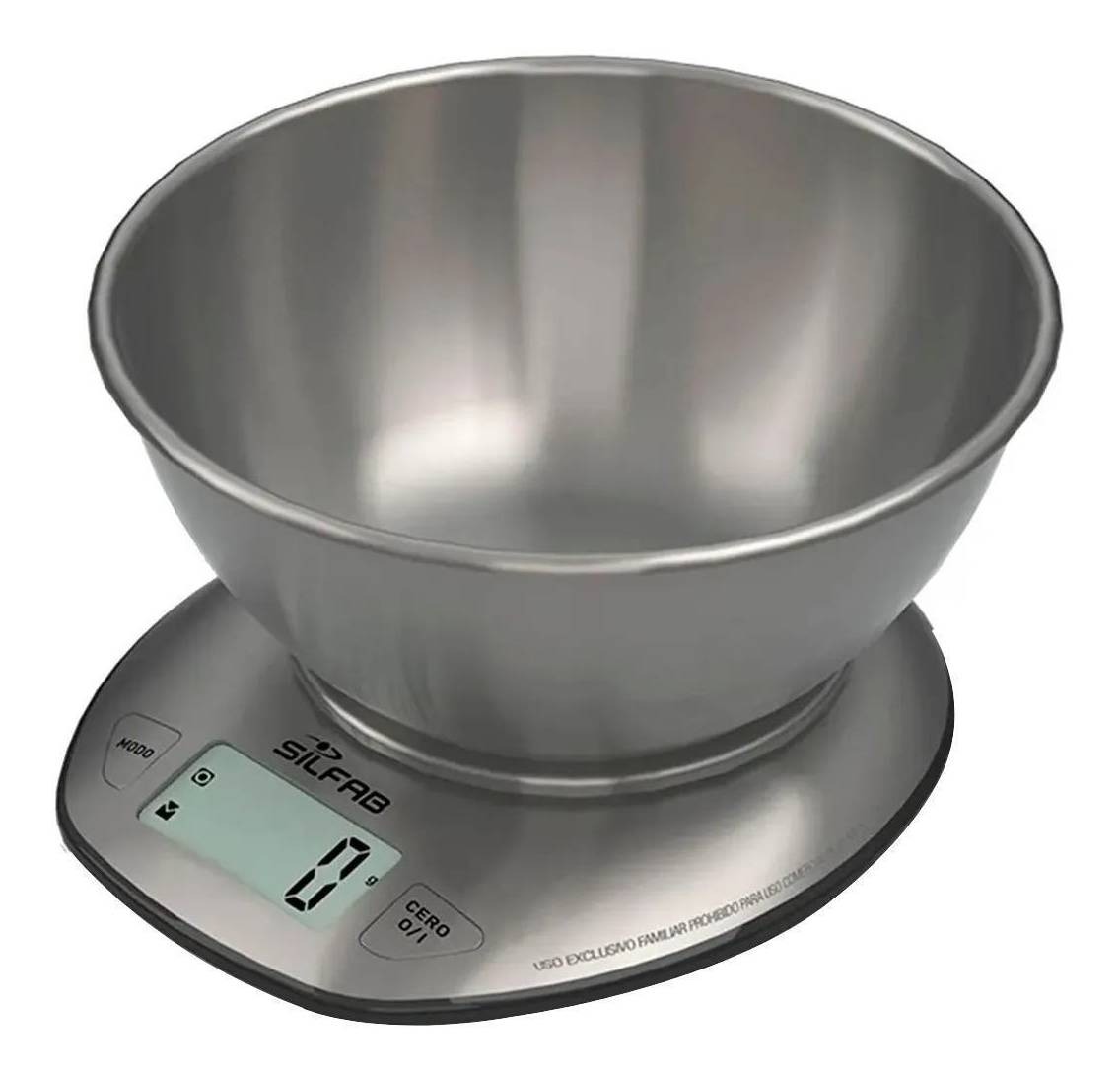 Balanza De Cocina Digital Silfab Steel Pesa Hasta 3kg
