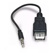 Cabo Adaptador P3 Para Usb Fêmea Para Pendrive Mp3 Mp4 Som