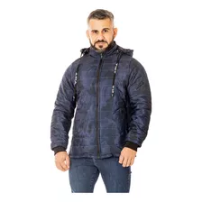 Jaqueta Masculina Forrada Puffer Bobojaco Camuflada P Ao Eg