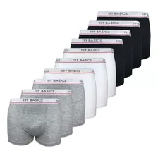 Kit 10 Cuecas Boxers Infantil Box Algodão Cotton Conforto