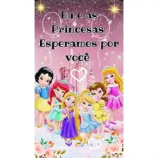 Convite Digital Com Som Princesas Disney