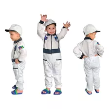 Fantasia Astronauta Infantil Luxo Nasa Pronta Entrrega