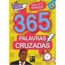 Livro 365 Palavras Cruzadas Pé Da Letra - Capa Amarela