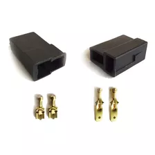 Kit Conector Automotivo Com Terminais 2 Vias Permak - 10 Pcs