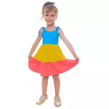 Vestido Tie Dye Infantil Menina Camisetão Moda Verão