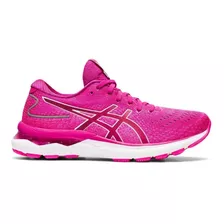 Tênis Asics Gel Nimbus 24 Feminino Rosa Pink De Corrida