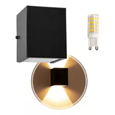 Aplique Luz Exterior Aluminio Bidireccional + Led Incluido