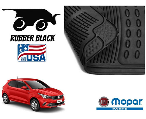 Tapetes Uso Rudo Fiat Argo 2022 Marca Rubber Black Foto 4