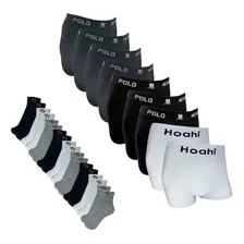 Kit 9 Cueca Boxer Polo Wear/hoahi + 9 Pares De Meias -oferta