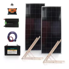 Kit Solar Completo Inversor 1500 Onda Pura Paneles 2x160 K10