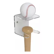 Suporte De Parede Para Bastão Taco Bola De Baseball Acrílico