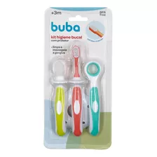 Kit Higiene Bucal Infantil Com Protetor Buba