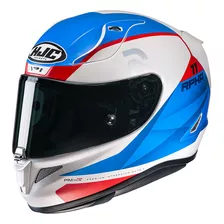 Capacete Hjc Rpha 11 Texen Preto, Azul E Vermelho 