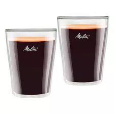 Set X 2 Vaso De Vidrio Doble Melitta 200ml