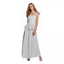 Vestido De Novia Civil Tanpell Nuevo Ivory Chiffon Talla 14