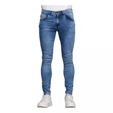 Calça Jeans Masculina Super Skinny Top Premium Marmorizada