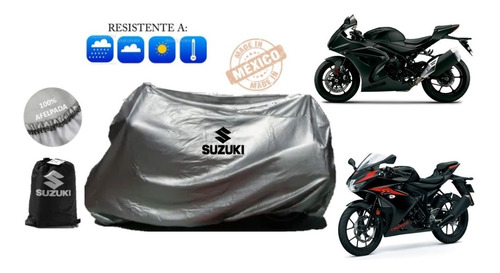 Funda Afelpada Para Moto Deportiva Suzuki 100% Impermeable!! Foto 2