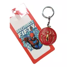 Llavero Metalico Spiderman Logo Rojo