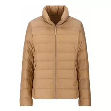 Campera Uniqlo Ultra Light Down Jacket Mujer Beige Original