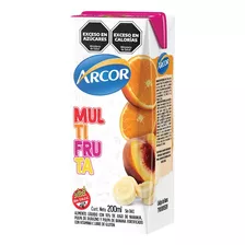 Jugo Arcor Multifruta 200 Ml Pack 24 Unidades 