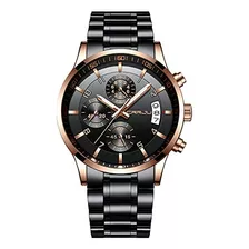 Reloj Para Hombre Crrju/black.